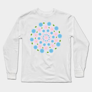 Floral background in pastels Long Sleeve T-Shirt